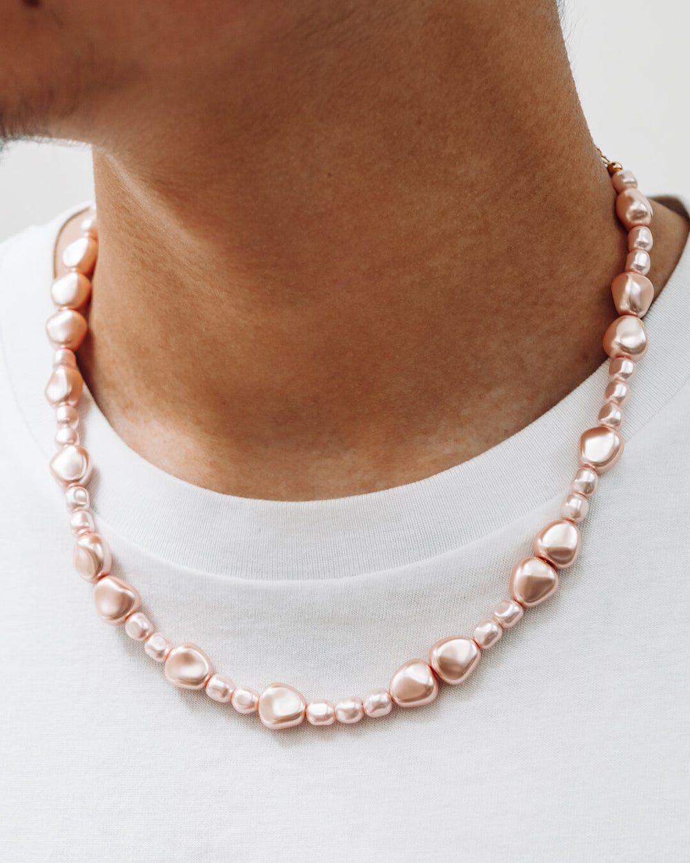 Il Mare, La Grande & La Rosa Handmade Vegan Pearl Layered Necklace Set
