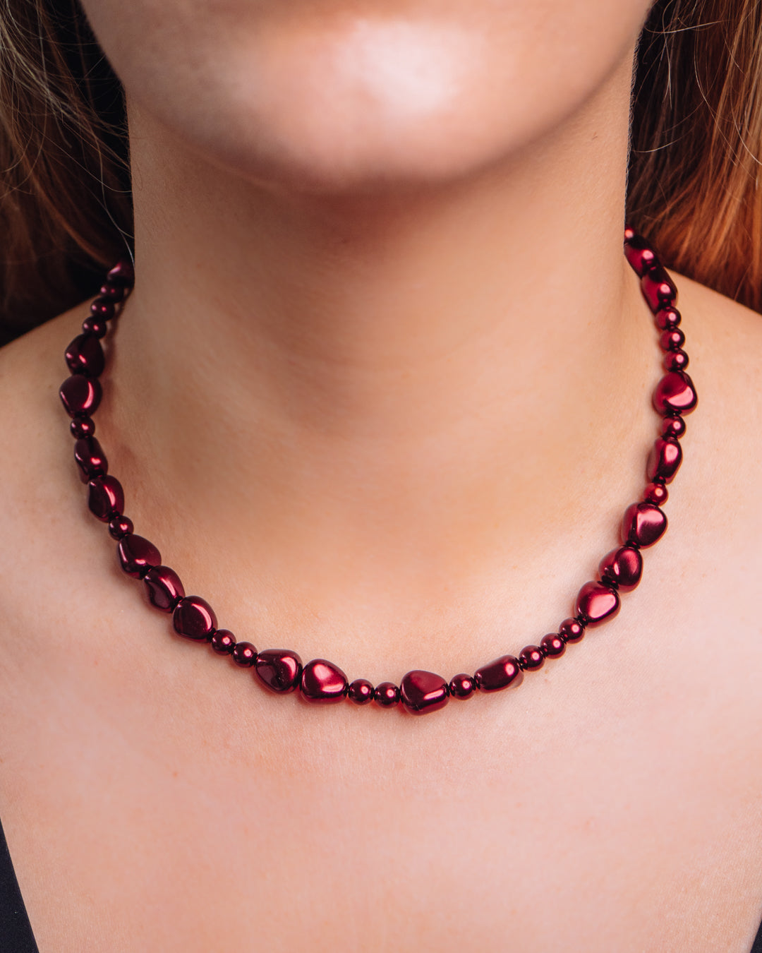 Sogni D'Oro, Il Melograno & La Galassia Handmade Vegan Pearl Layered Necklace Set