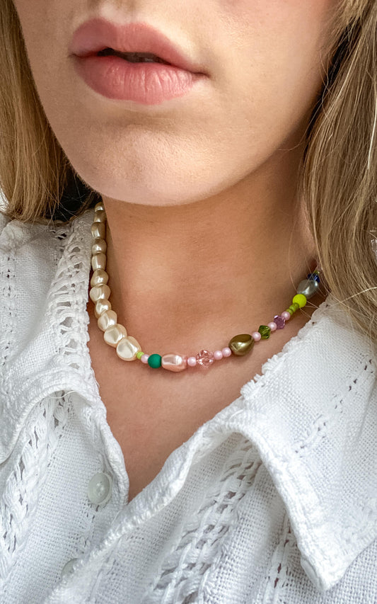 Il Mare | Handmade Vegan Pearl & Bead Necklace