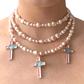 La Regina | Handmade Vegan Pearl Triple Strand Necklace