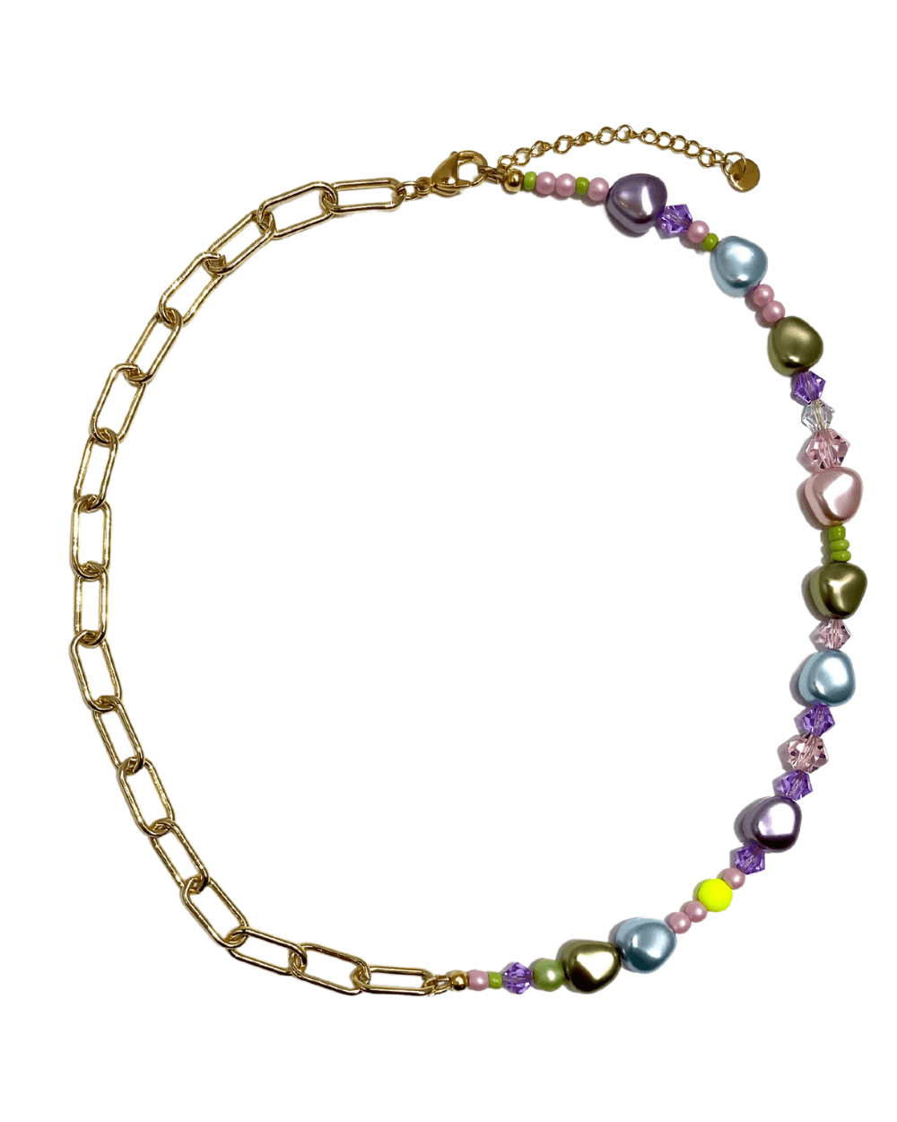 Il Sole | Handmade Vegan Pearl & Chain Necklace