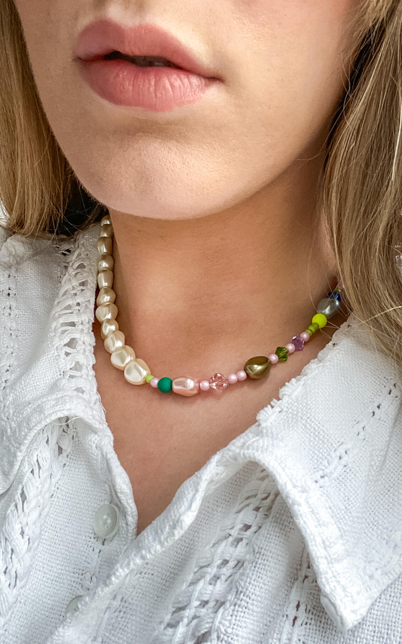 Il Mare | Handmade Vegan Pearl & Bead Necklace